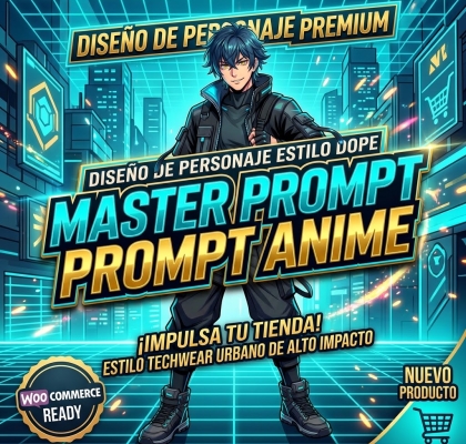 Master Prompt Anime de Alta Conversión – Creador de Personajes Estilo Cyberpunk