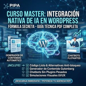 Curso Master: Integración Nativa de IA en WordPress (Guía Técnica PDF)
