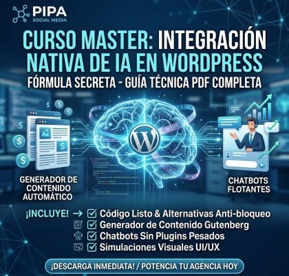 Curso Master: Integración Nativa de IA en WordPress (Guía Técnica PDF)