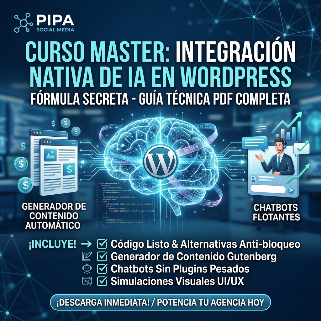 Curso Master: Integración Nativa de IA en WordPress (Guía Técnica PDF)