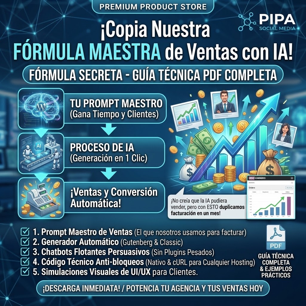 Curso Master: Integración Nativa de IA en WordPress (Guía Técnica PDF)