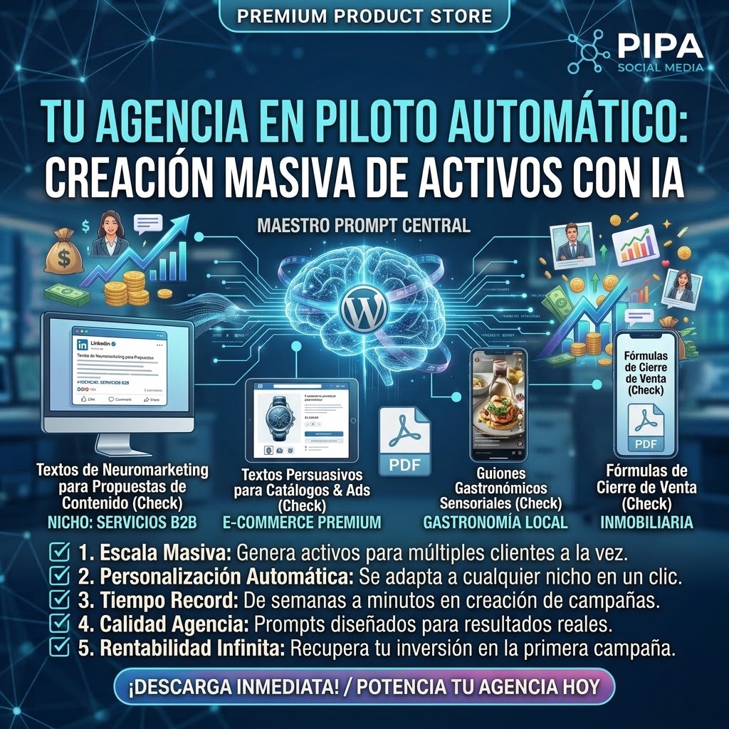 Curso Master: Integración Nativa de IA en WordPress (Guía Técnica PDF)