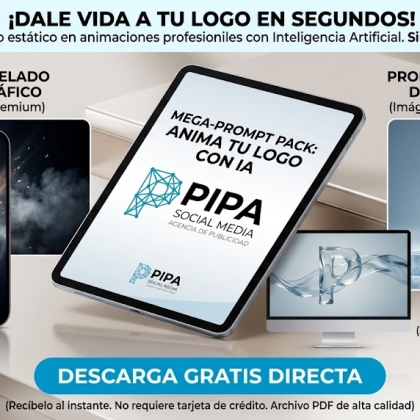 Pack de Mega-Prompts: Anima y Transforma tu Logo con IA (Descarga Gratuita)