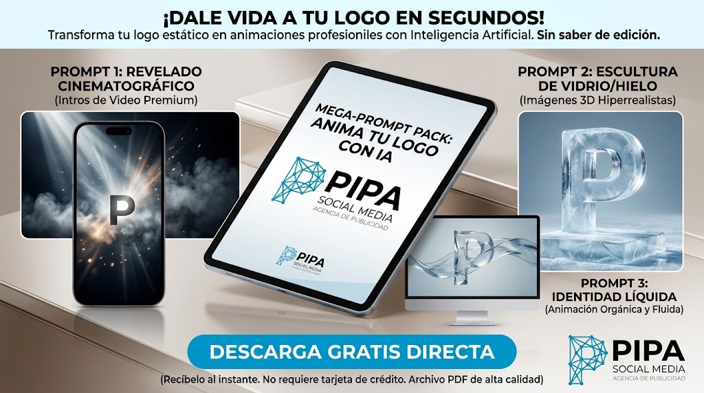 ANIMACION LOGO GRATIS INTELIGENCIA ARTIFICIAL PIPA SOCIAL MEDIA PUBLICIDAD