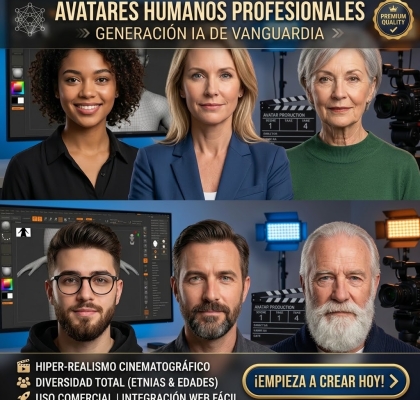 Creación de Avatar Personajes Fotorrealistas de Calidad de Cine
