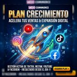Plan Crecimiento para gestión acelerada de redes sociales en Instagram, TikTok, Facebook y YouTube por Pipa Social Media.