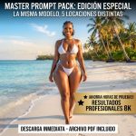 Master Prompt PDF para generar modelo fotorrealista 8K en locaciones variadas con IA