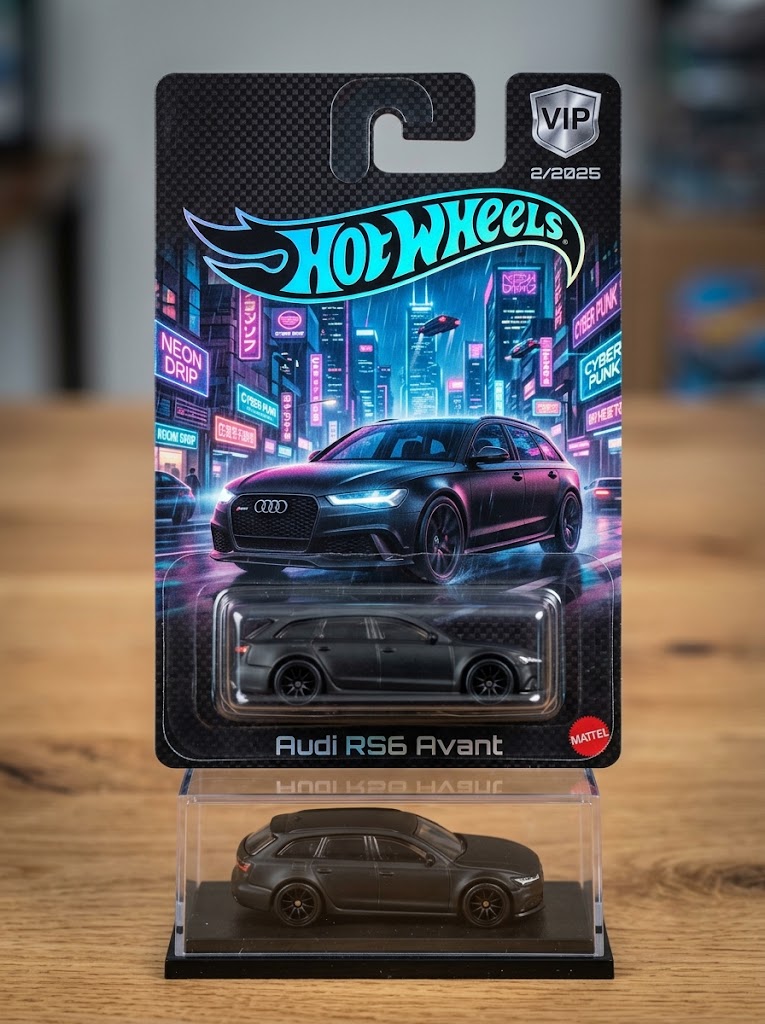 Promoción de prompts de Hot Wheels generados con IA para productos de WooCommerce por Pipa Social Media.