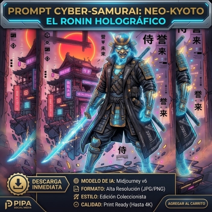 Cyber Surge: Unit-01 | Prompt Premium de Mecha Droid Cyberpunk