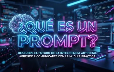 Banner representativo sobre qué es un prompt en inteligencia artificial.