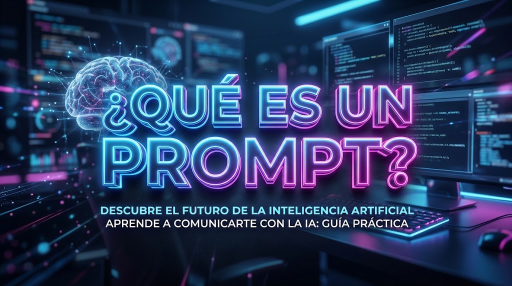 Banner representativo sobre qué es un prompt en inteligencia artificial.