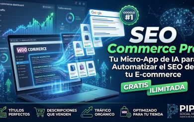 Tienda online optimizada generando ventas con la herramienta SEO Commerce Pro de Pipa Social Media