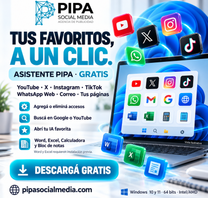 Asistente Pipa: asistente de escritorio gratis para Windows